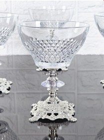 Resim Paşabahçe Serisi Infınıty Kase & Magnolıa Kase & Dondurmalık & Şekerlik Kare Gümüş Döküm Ayaklı Naturel 