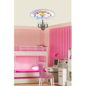 Resim Normadia Şeffaf Cam Avize Göbeği 50CM x 50CM, Modern ve Şık Tasarım 