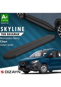 Resim Mercedes Citan Uzun Şase Skyline Siyah Yan Basamak 223 Cm 2012-2021 A+ Kalite 