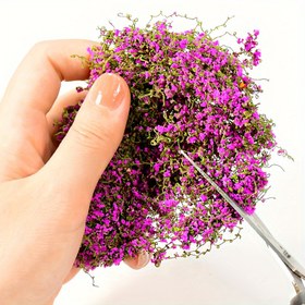 Resim Mini Asma ve Çiçek Model Seti - 3 Gram/ 0.105 Ons Yapay Yeşil Bitkiler, Model Evler, Peyzaj, DIY El Sanatları, Mikro Peyzaj Arka Plan Malzemeleri için Uygun 