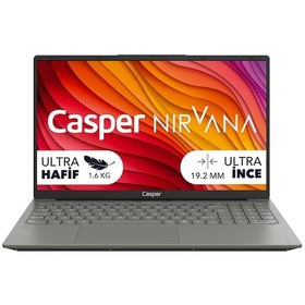 Resim Casper Nirvana X650.1315-8U00X-G-F i3-1315U 8 GB 250 GB SSD 15.6" Dos Dizüstü Bilgisayar 