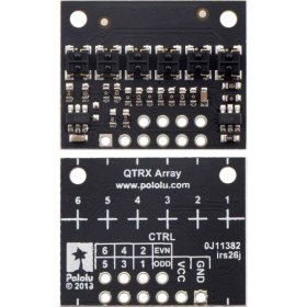 Resim Pololu QTRX-HD-06A 6'lı Çizgi Algılama Sensörü (Sık Sensör Dizilimli) 