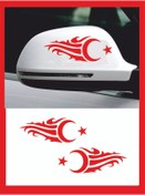 Resim EYBA STİCKER Ayna Ay-yıldız Sticker 20*7 Cm Sağ-sol 2 Adet 
