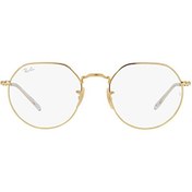 Resim Ray-Ban Jack RB3565 Geometrik Altın Unisex Güneş Gözlüğü 