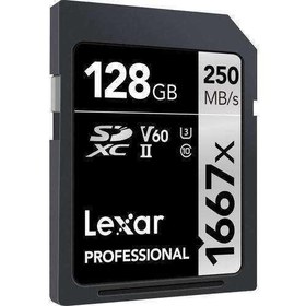Resim Lexar 128GB 1667x 250MB\u002Fs SD Hafıza Kartı 