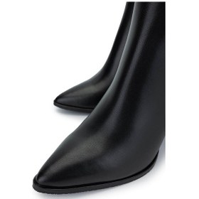 Resim Tamer Tanca Kadın Hakiki Deri Siyah Deri Klasik Çizme 33 N19 Bn Czm Sk23/24 Sıyah Dr Siyah 