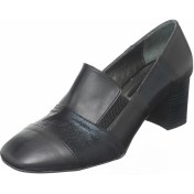 Resim Costo Shoes 15118 Siyah Cilt Büyük Numara Kadın Topuklu Ayakkabı 