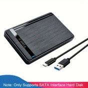 Resim 6.35cm Sabit Disk Kılıfı Tepy C/USB C 3.1 Gen 2 SATA III 6Gbps için SSD HDD Harici Sabit Disk Disk Kılıfı, Tak ve Çalıştır Hazır, PC ve Mac için Destek 