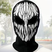 Resim 1 Adet Erkek Rüzgar Geçirmez, Sıcak Bisiklet Kafatası Yüz Maskesi Kapüşonlu Balaclava Şapka, Kayak Sıcak Başlık, Cosplay Parti Maskesi 