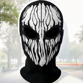 Resim 1 Adet Erkek Rüzgar Geçirmez, Sıcak Bisiklet Kafatası Yüz Maskesi Kapüşonlu Balaclava Şapka, Kayak Sıcak Başlık, Cosplay Parti Maskesi 