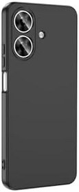 Resim Zipax Realme Note 60 İle Uyumlu Kılıf Lansman İçi Kadife Silikon Zr Mara Siyah 