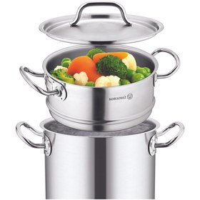 Resim KORKMAZ Proline Satin Buharlı 20x10 Cm Pişirici Aparatı A2771 