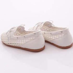 Resim Dgn B00112 Kadin Delikli Oxford Ayakkabi Beyaz 