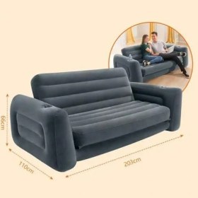 Resim Karokstore Efsane Kamp - Yatak Olabilen Şişme Koltuk - Pompa Hediyeli - 203 * 224 * 66CM 