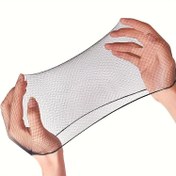 Resim 10 adet Saç Ağı Elastikiyet Görünmez Elastik Örgü Peruk Ağı Gıda Servisi, Bale Topuzu, Uyku için 
