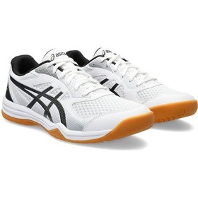 Resim Asics Upcourt 5 Beyaz Erkek Voleybol Ayakkabısı 1071A086-103 Beyaz 