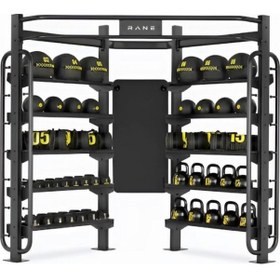 Resim Rane Sağlık Topu Kettlebell Dambıl Mat Bulgarisn Bag Çok Amaçlı Stand 