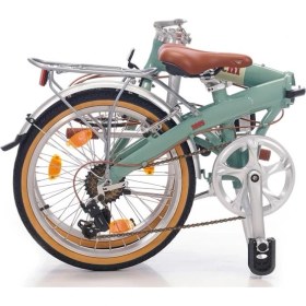 Resim Bianchi Katlanır Bisiklet 21 Vites 20 inç Jant Erkek Cinsiyet Vintage Celeste Renk 