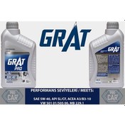 Resim GRAT 605401 MOTOR YAĞI 1 LITRE 5W40 TAM SENTETIK API SL CF 