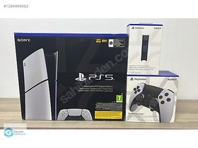 Resim SONY PS5 Slim Dijital + Edge Controller + Şarj Standı + TAKAS !! 