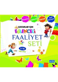Resim Çocuklar İçin Eğlenceli Faaliyet Seti Yeşil Kitap 3 Yaş Üzeri- Parıltı Yayınları 