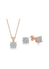 Resim Işıltılı Koronet İkili Gümüş Set 