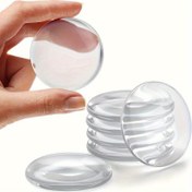 Resim 4 adet/5 adet/6 adet Yumuşak Kauçuk Kapı Kolu Duvar Koruyucu Şeffaf Yarım Küre, Ev Eşyaları arasında Masa, Sandalye, Pencere ve Cihazlar arasında Çarpışma Hasarını Önler, Kolay Kurulum, Ucuz ve Dayanıklı 