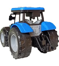 Resim Meva Traktör Işıklı Sesli Sürtmeli Oyuncak Sevimli Mavi Traktör 20CM. 