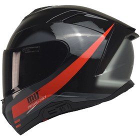 Resim MTS X-340 FULL FACE GÜNEŞ VİZÖRLÜ KASK (ROSSO) 