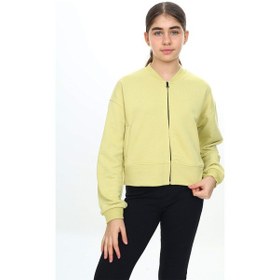 Resim Toontoy Kız Çocuk Fermuarlı Hırka Yeşil 