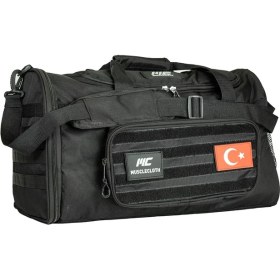 Resim Musclecloth Tactical Duffel Bag Silindir Çanta Siyah 40 L 
