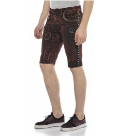 Resim Ck207 Alaca Parlak Metalli Kot Şort 001 