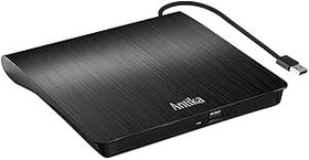 Resim Antika Harici DVD Sürücü Taşınabilir CD DVD Yazıcı USB 3.0 Harici Yeniden Yazıcı Okuyucu DVD/CD +/-RW Tak ve Çalıştır Harici CD Sürücüsü Mac/OS/XP/Linux/Win7/Win8/Win10/Win11 