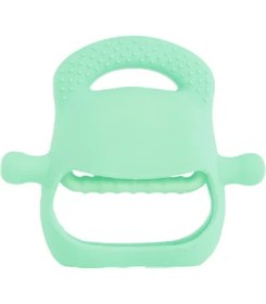 Resim Açık Yeşil Bebek Silikon Diş Kaşıyıcı 