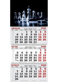 Resim 2026 Yılı Gemici Takvimi- Satranç Taşları 