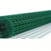 Resim Dayanıklı Yeşil PVC Kaplamalı Demir Tel Örgü - Tavuk Kümesi, Bahçe Çitleri ve Şehir Tarımı için Paslanmaz Çelik Izgara Deseni - Hava Koşullarına Dayanıklı & Kolay Kurulum, Görünür Çit | Pas Dirençli Malzeme 
