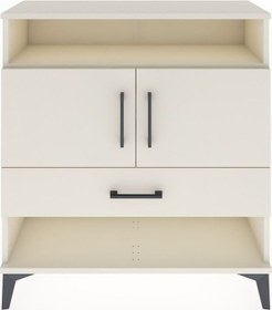 Resim Arges Şifonyer 3 Raflı Tek Çekmeceli 2 Kapaklı 88x30x96 Aytaşı-aytaşı Aytası 