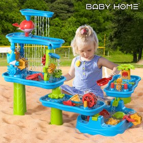 Resim BABY HOME Mavi Kumlu Su Masası, Aktivite Duyusal Masalar, Diğer Plastik, Çocuklar İçin, Küçük Çocuklar İçin, Erkek Kız Çocuklar İçin, Dış Mekan Plaj Oyuncakları, Kum ve Su Oyun Masası Oyuncakları İçerir, Küçük Çocuklar İçin Hediye 