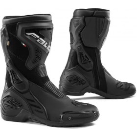Resim Falco Fenix 3 Wtr Motosiklet Yarış Çizmesi Siyah Su Geçirmez Sentetik Deri Koruma 