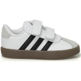 Resim Adidas Vl Court 3.0 El C Beyaz Erkek Çocuk Sneaker 000000000101993693 Beyaz - Siyah 