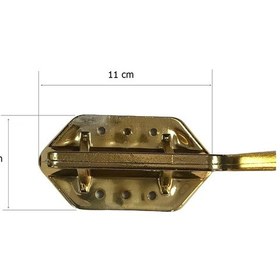 Resim Kaz Lüks Mobilya Koltuk Ayağı Metal Altın Sarı 17 cm 