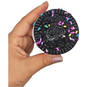 Resim Yuvarlak Bisküvi Şekilli Squishy Taba Sukuşi Yumuşacık 6,5 Cm Sukuşi - 1 Adet 