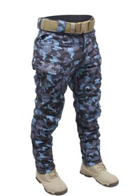 Resim GRAY WOLF Kargo Pantolon Graywolf Softshell Mavi Kamuflaj 