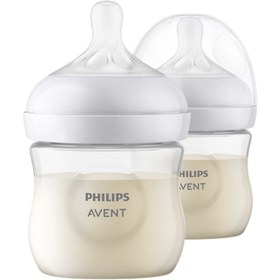 Resim Philips Avent Doğal Tepkili Pp 2'li Biberon Seti 125ml - Beyaz / 0+ Ay 