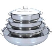 Resim Yürük Pilav Tenceresi (Sığ Tencere)-110X27 Cm-218 Lt 