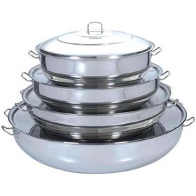 Resim Yürük Pilav Tenceresi (Sığ Tencere)-110X27 Cm-218 Lt 