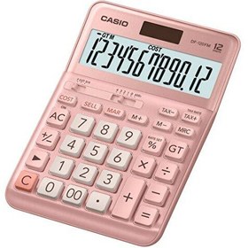 Resim Casio DF-120FM-PK 12 Hane Pembe Masaüstü Hesap Makinesi 