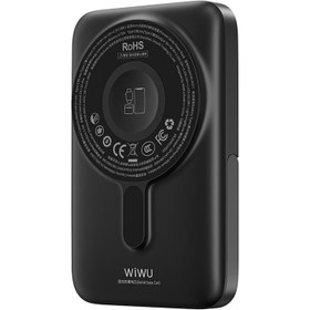 Resim Wiwu WI-P077 Pionner Serisi Wireless Şarj ve Pd 20W Hızlı Şarj Standlı Powerbank 15W 10000MAH Beyaz 