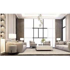 Resim Avonni Av-60291-6et Eskitme Kaplama Modern Avize E14 Metal Cam 40cm Çok Renkli 