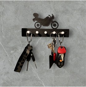 Resim HOGLU CRAFT Motosiklet Duvar Askılı Anahtarlık 